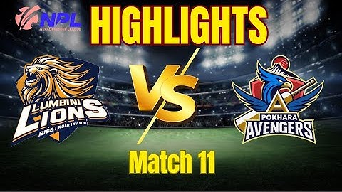 🚨TODAY BIGGEST HIGHLIGHTS LUMBINI LIONS VS POKHARA AVENGERS..#npl #npl2024 #cricket #NPLHIGHLIGHTS 🔴