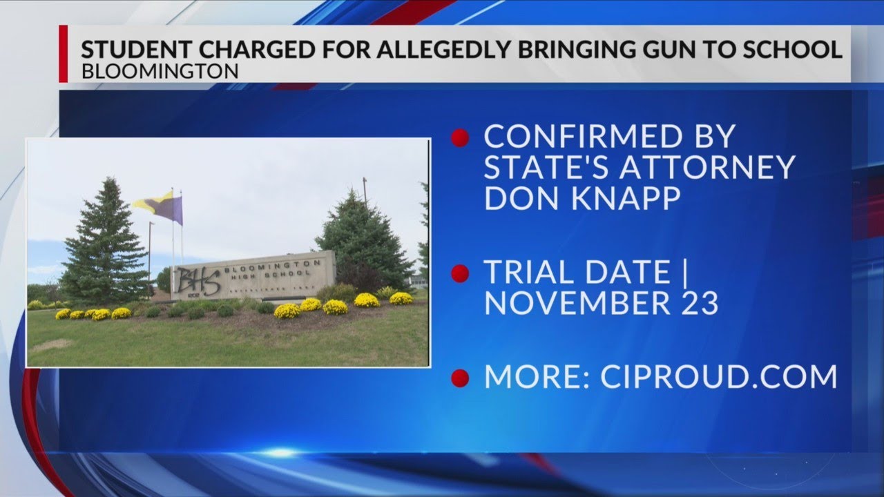Bloomington High School student facing 3 charges after bringing loaded ...