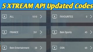 5 XTREAM API Codes updated IPTV smarters pro screenshot 5