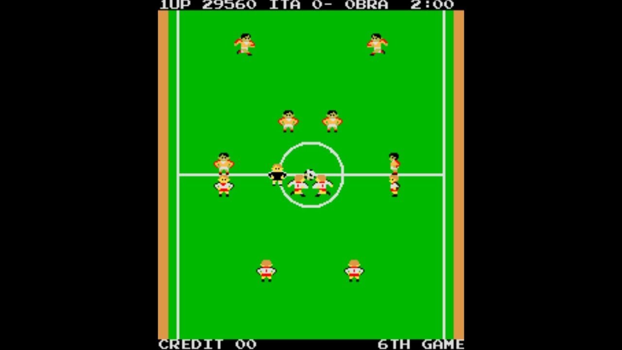 Exciting Soccer [Arcade Longplay] (1983) Alpha Denshi Co. {alternate music}