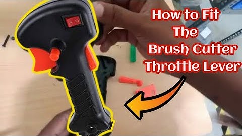 Brush cutter throttle lever repair / the agri world
