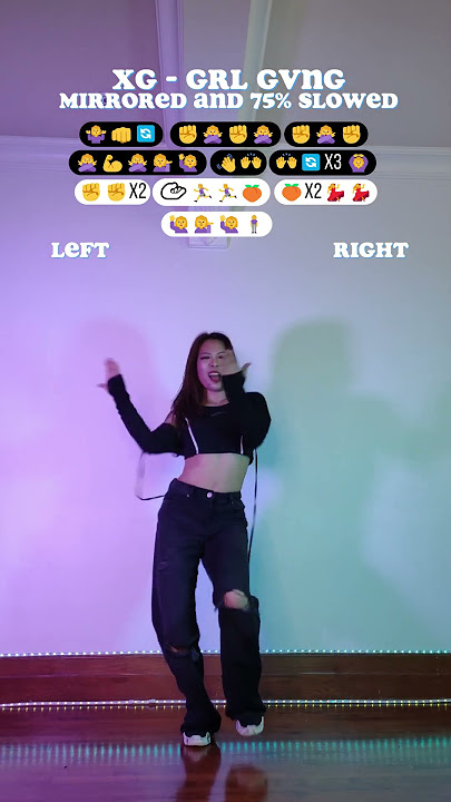 [TUTORIAL] XG - GRL GVNG| Dance tutorial (mirrored and 75% slowed)