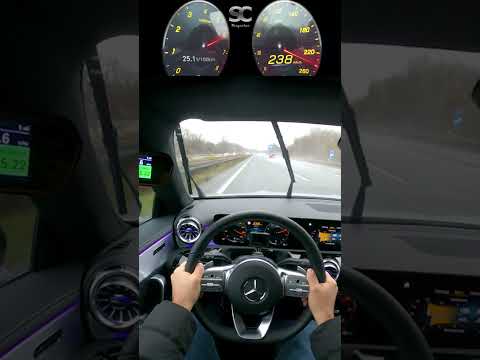 2021 Mercedes CLA 250 224HP - Top Speed | #SHORTS