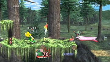 SSBB (SSE Intense Mode) - Stage 9 - Link & Yoshi (With Music & Texture Hacks)