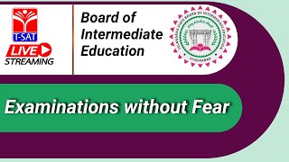 Examinations without Fear | Board of Intermediate Education - Telangana | LIVE | T-SAT