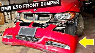BMW E90 E92 E93 FRONT BUMPER REMOVAL REPLACEMENT