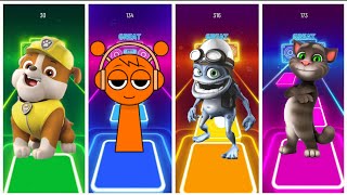 Paw Patrol 🆚 Sprunki 🆚 Crazy Frog 🆚 Talking Tom 🎶 Tiles Hop EDM Rush screenshot 1