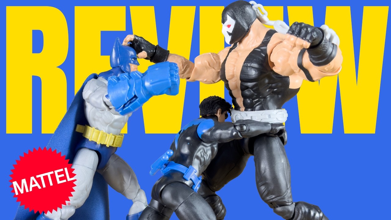 Bane Takes On Batman & Nightwing! Mattel DC 6.5