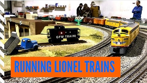 Lionel Train Layout O-Gauge Run Session w/ the Midwest Division of the Train Collectors Association