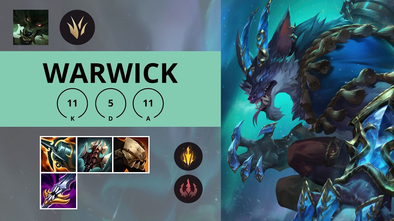 WARWICK JUNGLA 🔥11/5/11 | League of Legends | Oro