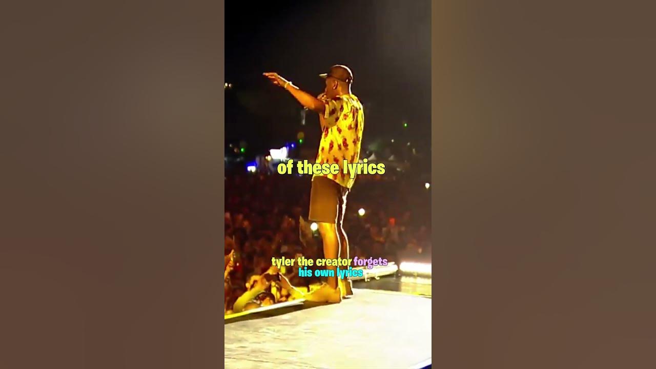 TylerTheCreator forgot the lyrics to his own song 😭 FOLLOW for more