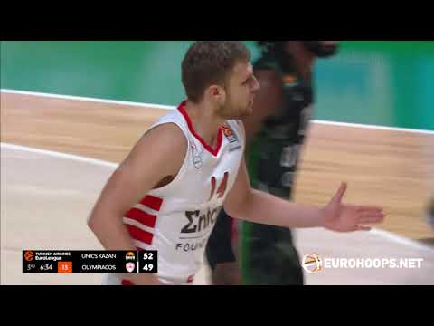 UNICS Kazan - Olympiacos 84-87 OT: Sasha Vezenkov (22 points)