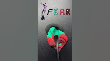 Fear, Guess the mixed color #fear #satisfyingvideo  #colormixing #mixandmatch