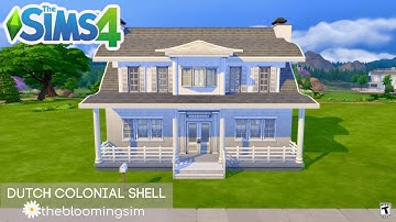 Sims 4 Speed Build: Dutch Colonial Shell Challenge