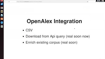 Analysing OpenAlex data with Cortext