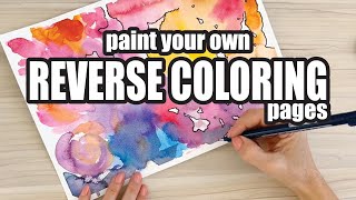 Creative Anxiety Hack: calm down with reverse coloring