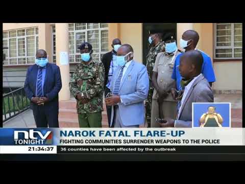 2 Narok Communities Engaging In Fights Surrender Weapons To The Police 
