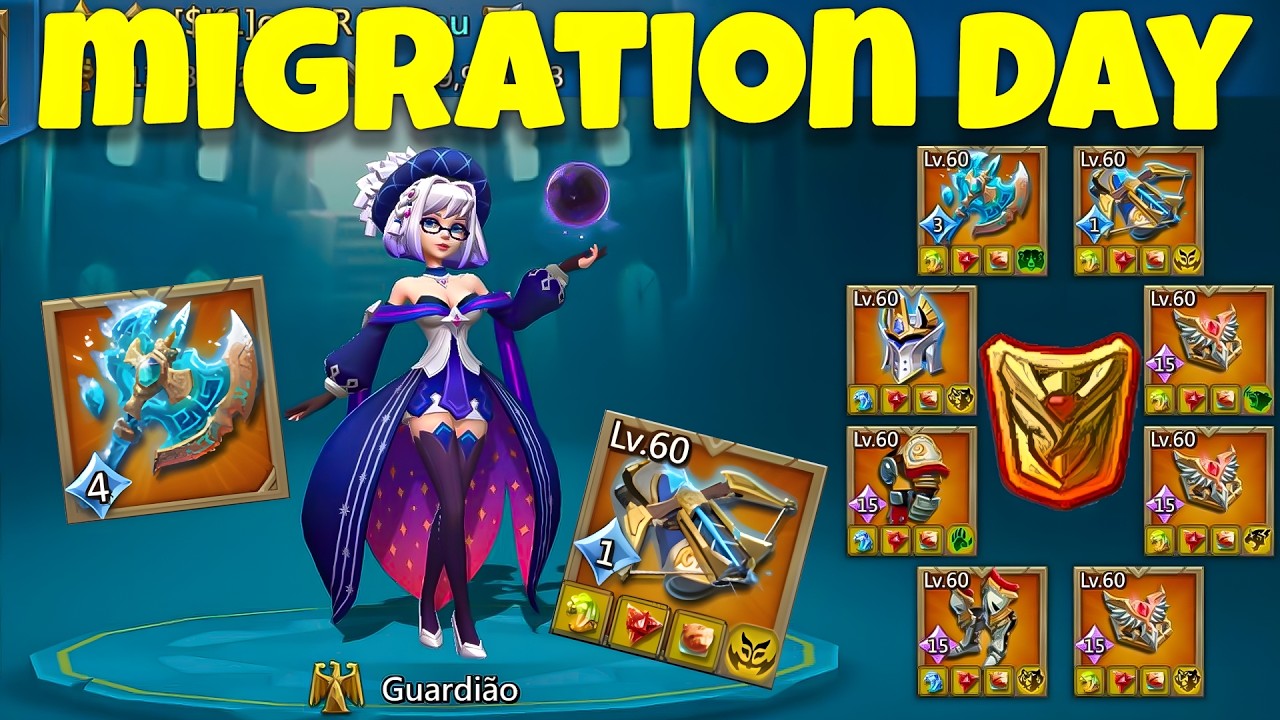 Lords Mobile - Migration Day! New Kingdom, Who are our victims? 140m kills in few seonds