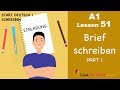 Learn German | Brief schreiben-Einladung | Letter writing-Invitation | A1 - Lesson 51