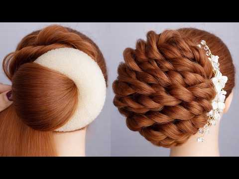 So Elegant! Simple French Roll Hairstyle | Professional Messy Bun Hairstyle