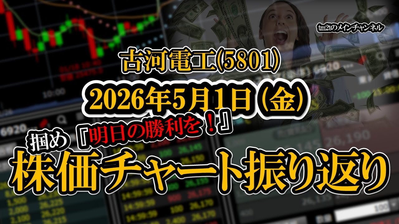 株価チャート振り返りで明日の勝利を！（古河電工：5801） - YouTube