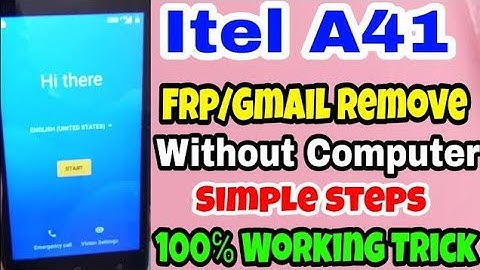 itel A41 Frp/Gmail remove Without computer  1000% mobile wala Bhaiya