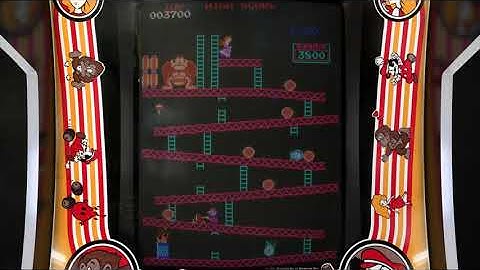 Donkey Kong Arcade (Realistic old crt monitor, original bezel and curved effect)