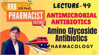 L-49 Amino Glycoside,, Antibiotics, Cephalosporin Antibiotics, Pharmacology RRB Pharmacist