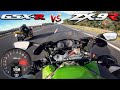 ZX-9R vs GSX-R 600 [GPS] - CATCH ME - TOP SPEED -ACCELERATION