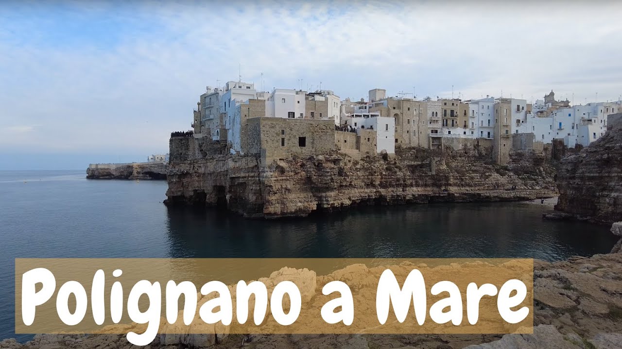 Polignano a Mare in winter - Puglia, Italy [4k Ultra HD 60fps ]