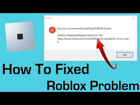 How to fix roblox_ An error occured while starting roblox studio error ...