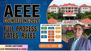 AEEE 2026 Counselling Details || CSAP 2026 Counselling Complete Details || AEEE 2026