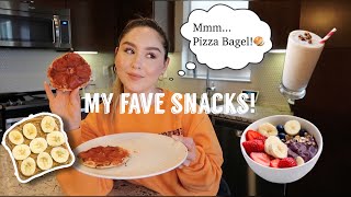 How I didn't gain too much on my stomach while gaining! | Fave snacks!