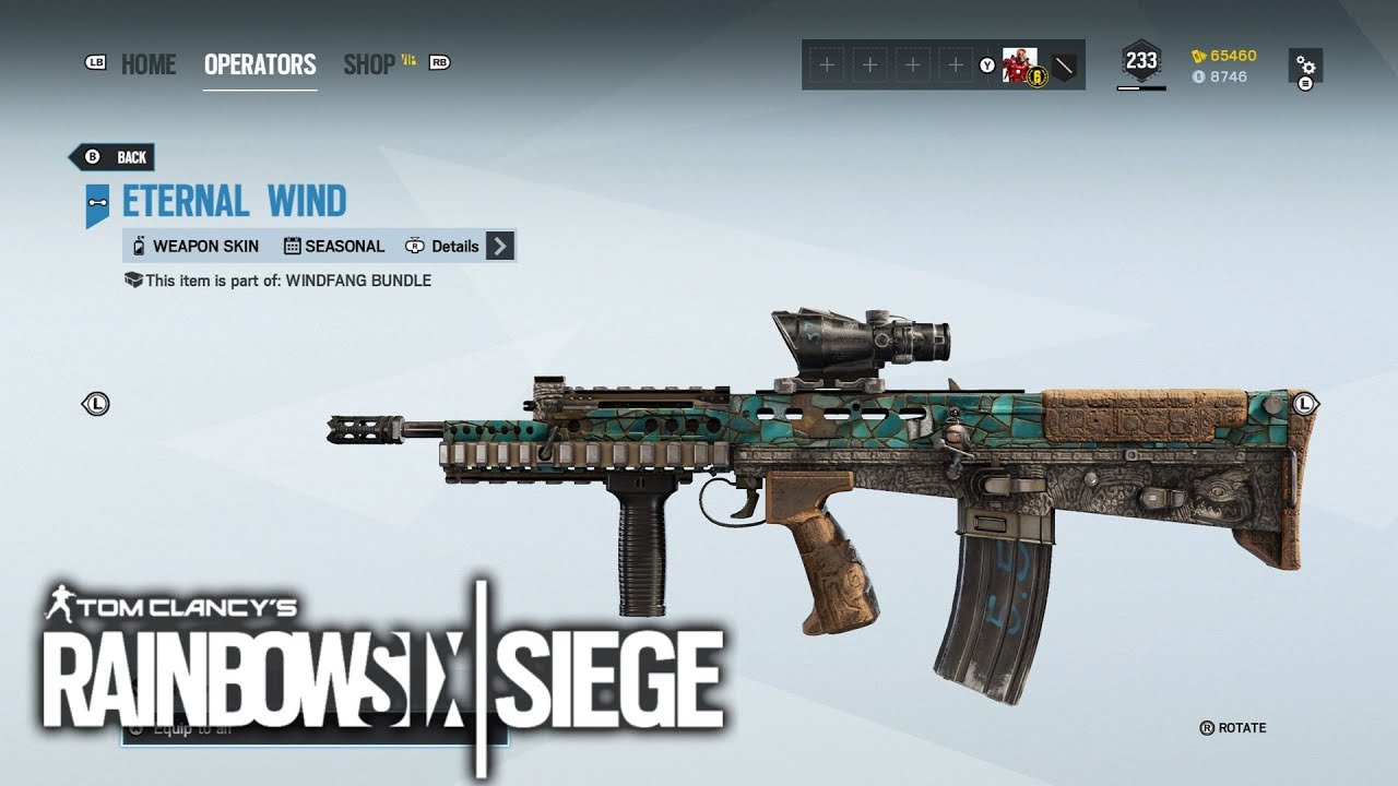 Operation Ember Rise Seasonal Weapon Skin Eternal Wind - Rainbow Six Siege