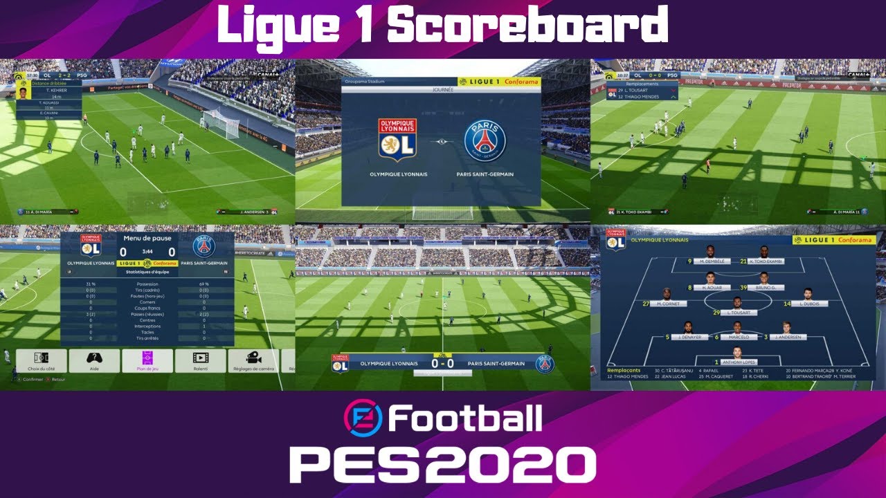 PES 2020 | Ligue 1 Scoreboard.