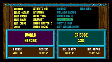 Arcade Games Vs Sega Genesis - World Heroes
