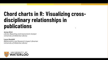 Chord charts in R: Visualizing cross-disciplinary relationships in publications