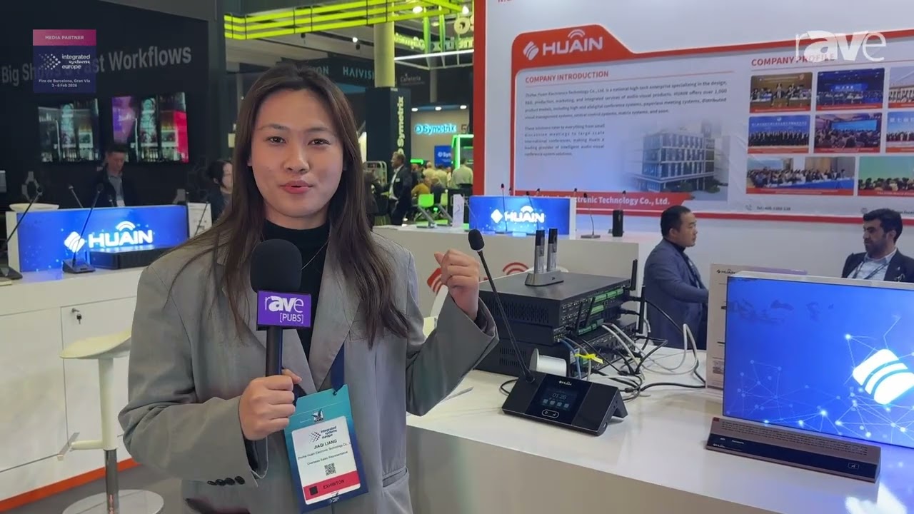 ISE 2026: HUAIN Conference Systems Features HY-6985D1 Digital Gooseneck Microphone