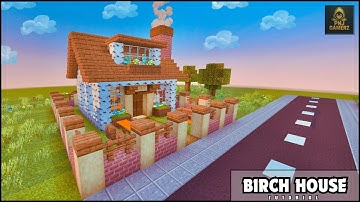 "Easy Minecraft Birch House for Beginners – Full Step-by-Step Tutorial"