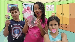 Virei Babá Por Um Dia Da Maria E Jp Pretend Play A Nanny Luana Melo