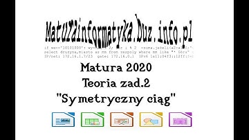 Zad. 2 "Symetryczny ciąg" - matura 2020 informatyka - teoria