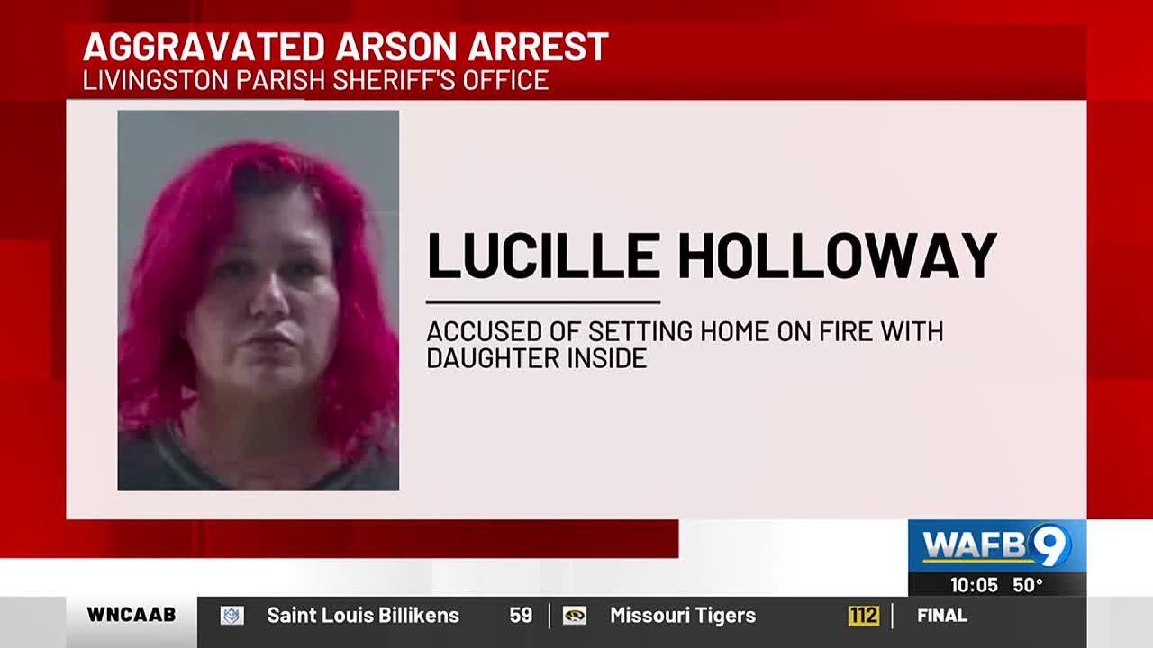 Woman arrested for allegedly setting home on fire with her daughter ...