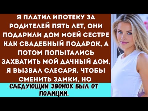 Мои родители подарили дом моей сестре на свадьбу, хотя ипотеку выплачивал я