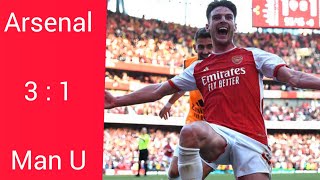 Arsenal vs Manchester United Extended highlights all goals