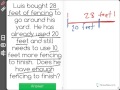 Fencing Calculations for Lewis's Yard
