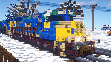 Minecraft CSX SD70MAC Flared Train Tutorial