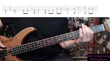 Ode To My Family by The Cranberries - Bass Cover with Tabs Play-Along