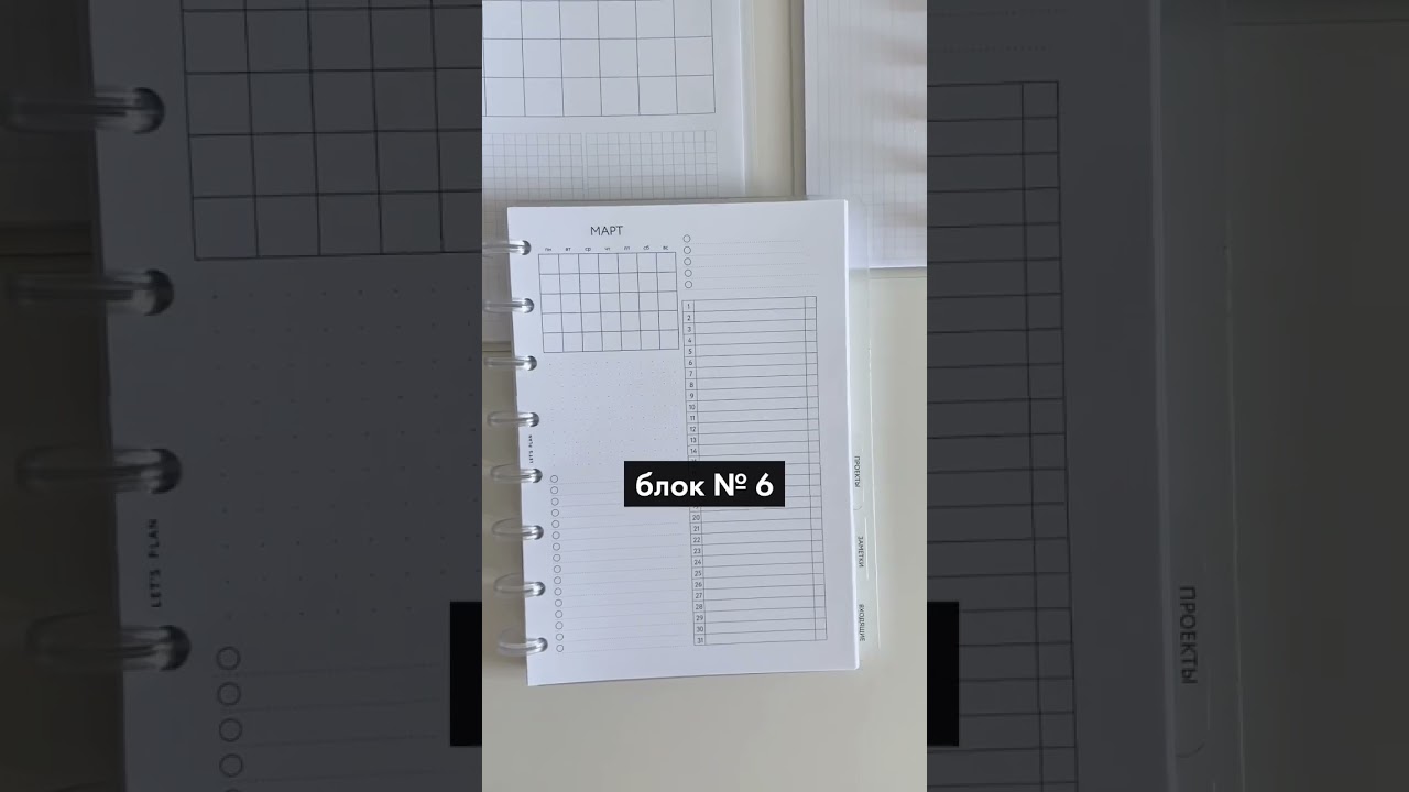 Планер на месяц / канцелярия LET’S PLAN / 