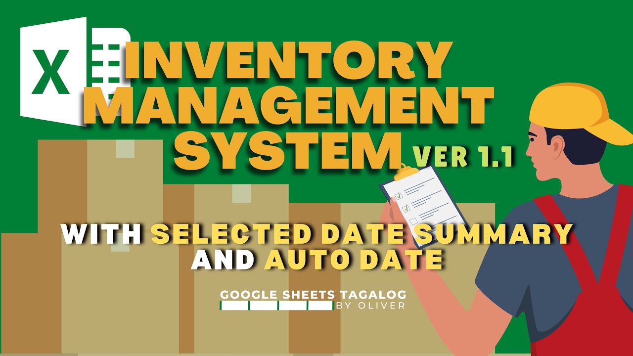 (PART 2) MS Excel - Inventory Management System Step by Step Tutorial ...
