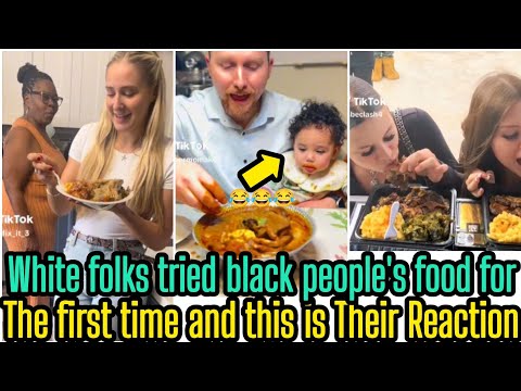White folks Hilarious Reaction For Eating Black People's Food For The First time Will Wow you 😂